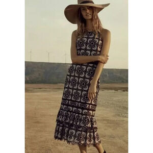 BANANA REPUBLIC‎ LACE MIDI DRESS SIZE 2